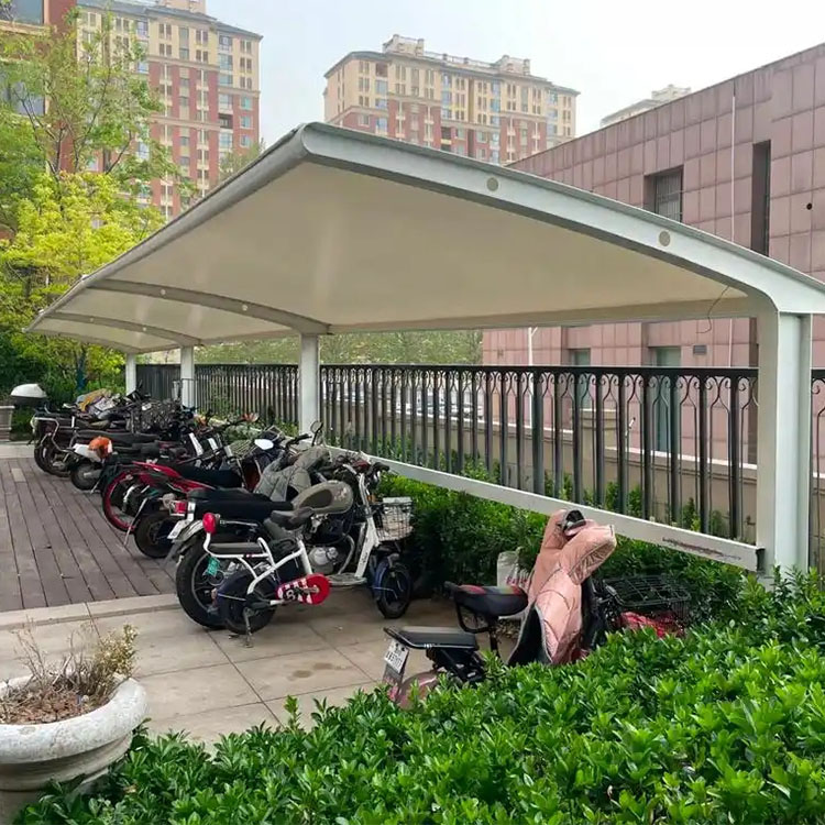 常州膜结构电动车棚